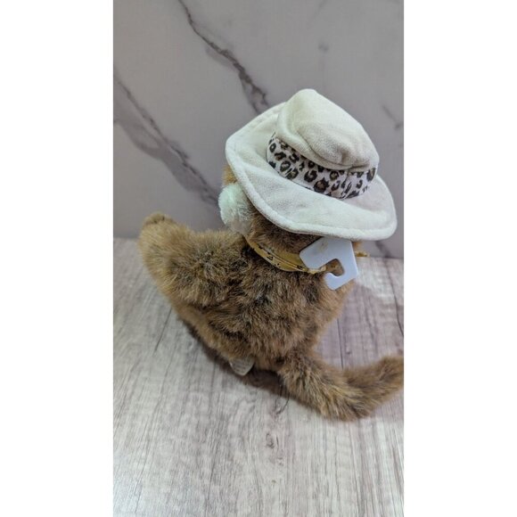 vintage Walmart cowboy safari monkey  in hat plush stuffed animal toy  9" - Picture 4 of 7
